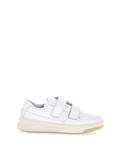 Shop Acne Studios White Perey Velcro Sneakers