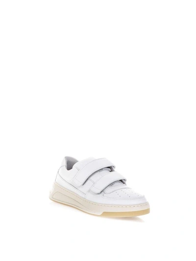 Shop Acne Studios White Perey Velcro Sneakers