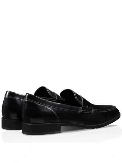 Shop Tod's Penny Loafers In Black