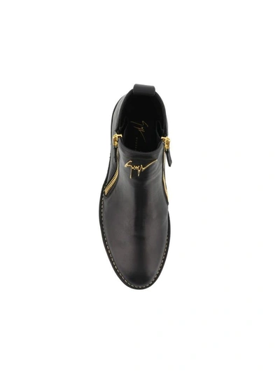 Shop Giuseppe Zanotti Austin Ankle Boot In Black