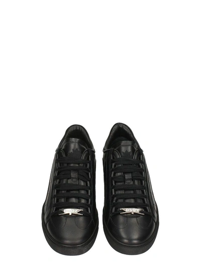 Shop Dsquared2 New 551 Sneakers In Black Leather