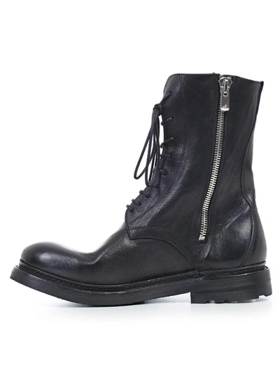 Shop The Last Conspiracy Zipped Detail Lace-up Boots In Black