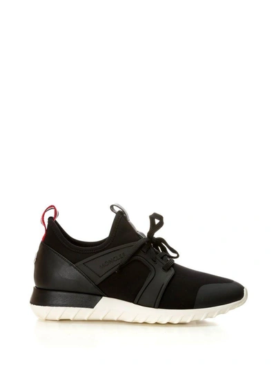 Shop Moncler Emilien Black Sneakers In Nero