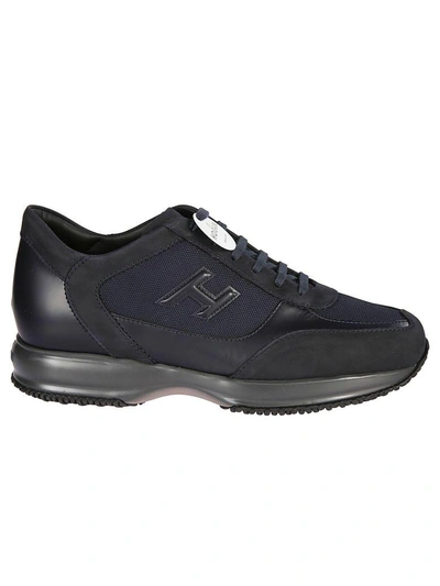 Shop Hogan New Interactive Sneakers In Blu/grigio