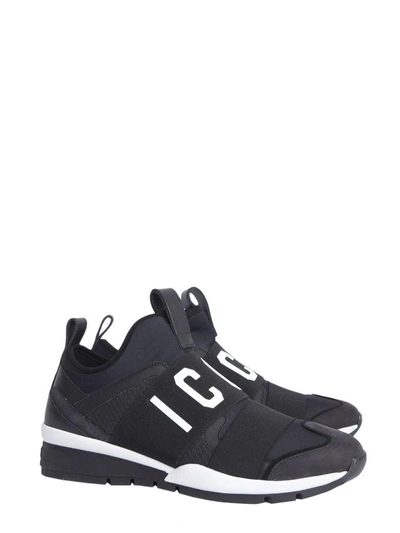 Shop Dsquared2 Icon Runner Sneakers In Nero