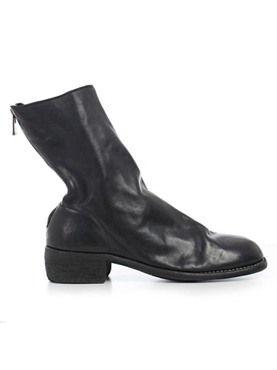 Shop Guidi Classic Boots In Blkt Black