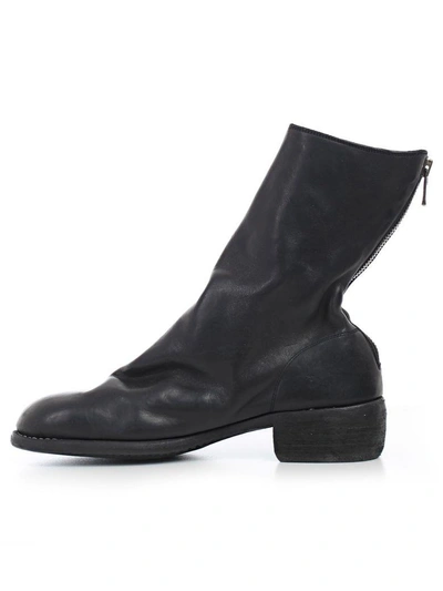 Shop Guidi Classic Boots In Blkt Black