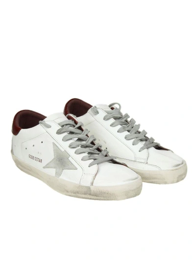 Shop Golden Goose "superstar" Sneakers In White Leather