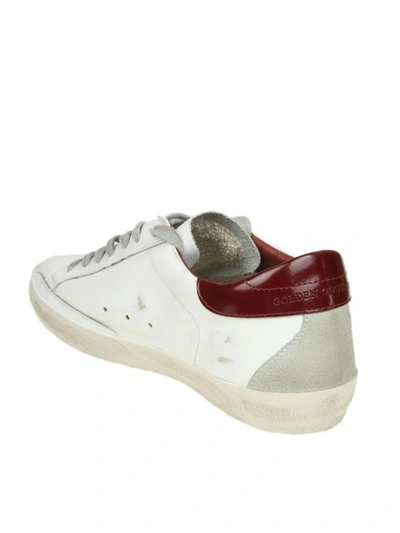 Shop Golden Goose "superstar" Sneakers In White Leather