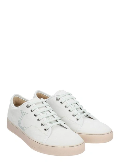 Shop Lanvin White Low Sneakers
