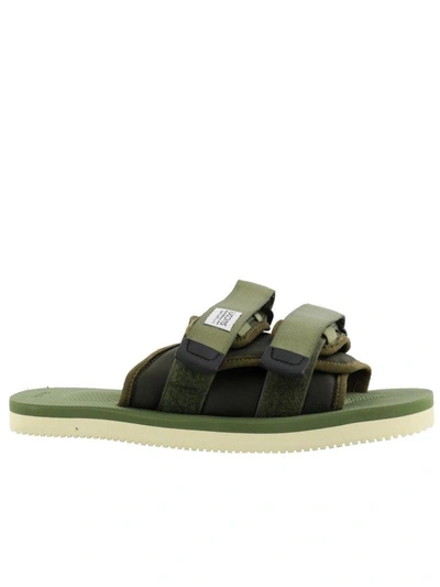 Shop Suicoke Moto-cab Sandal In Olive