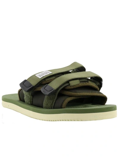 Shop Suicoke Moto-cab Sandal In Olive