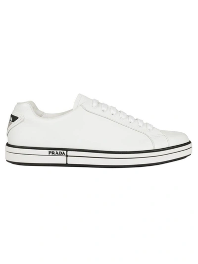 Shop Prada Low-top Sneakers In White