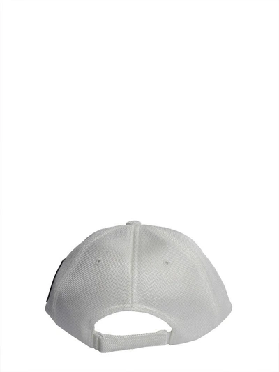 Shop Y-3 Badge Baseball Cap In Bianco