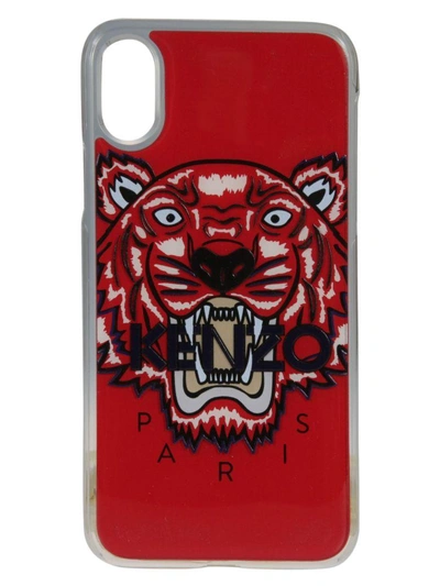 Shop Kenzo Tiger Iphone X Case In Medium Red
