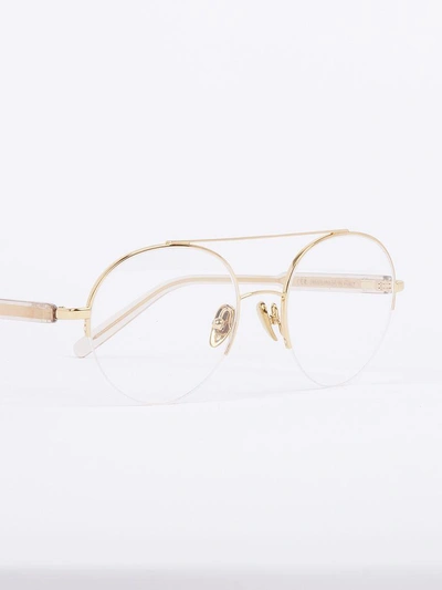 Shop Retrosuperfuture Numero 24 Glasses In Oro