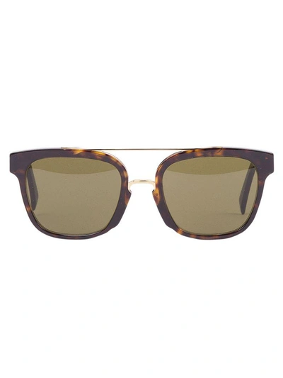 Shop Retrosuperfuture Akin 3267 Sunglasses In Green