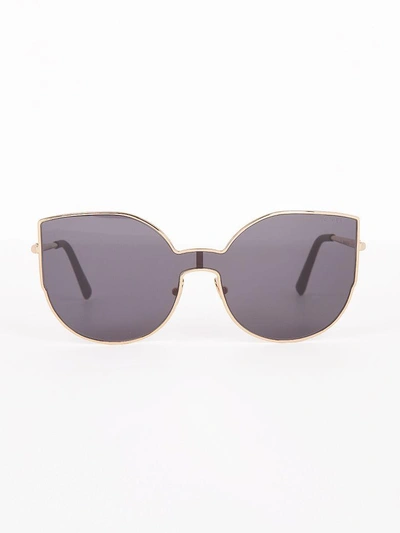 Shop Retrosuperfuture Lenz Lucia Sunglasses In Black