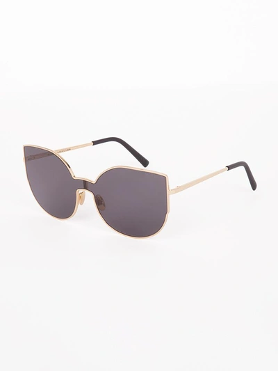 Shop Retrosuperfuture Lenz Lucia Sunglasses In Black