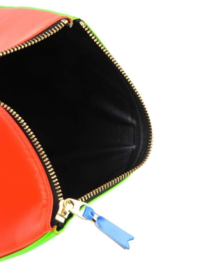 Shop Comme Des Garçons Comme Des Garcons Wallet Pouch Fluo In Orange Green