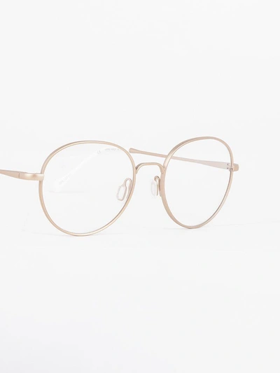 Shop Retrosuperfuture Numero 16 Glasses In Oro Bianco
