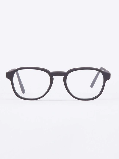 Shop Retrosuperfuture Numero 02 Large Glasses In Bureau Black