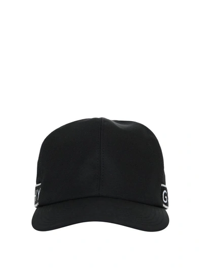Shop Givenchy Logo Cap In Nero