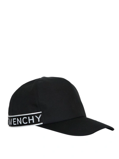 Shop Givenchy Logo Cap In Nero