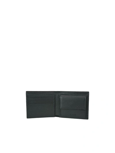 Shop Versace Medusa Coin Wallet In Black/palladium