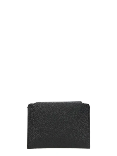 Shop Buscemi Black Hammered Leather Wallet