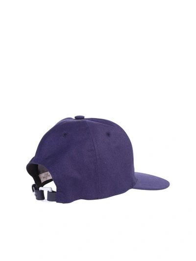 Shop Valentino Blue Branded Baseball Hat