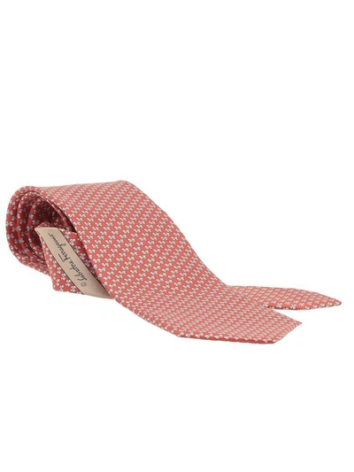 Shop Ferragamo Silk Tie In Red