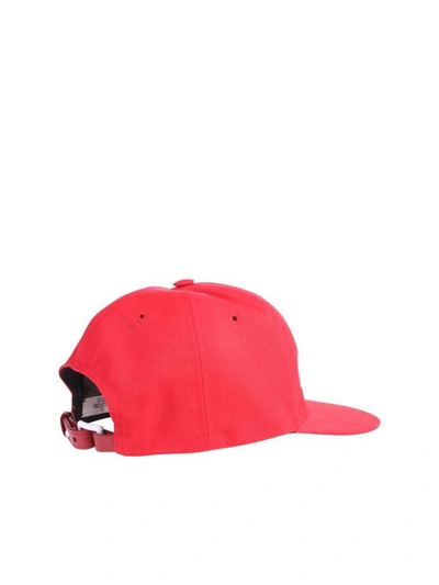 Shop Valentino Red Branded Baseball Hat