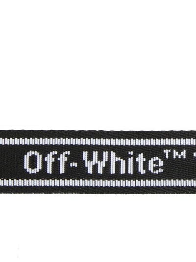 Shop Off-white Mini Industrial Belt In Nero
