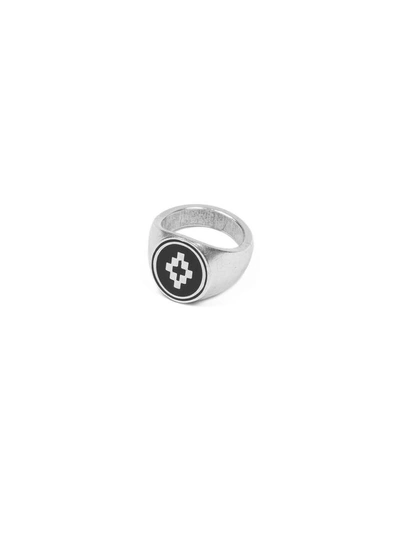 Shop Marcelo Burlon County Of Milan Cross Ring In Silver