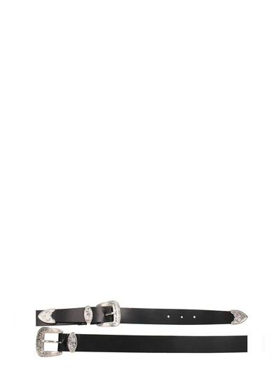 Shop Dsquared2 Black Leather Belt