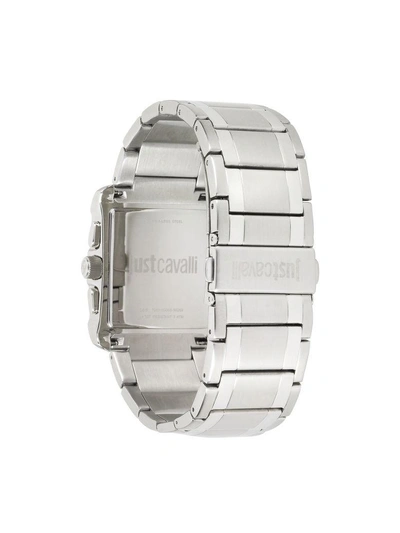 Shop Just Cavalli Rude Collection Stainless Steel Watch In Silver