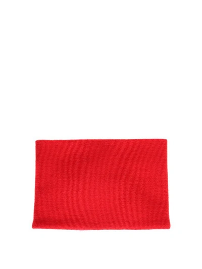 Shop Jw Anderson Wool Zipped Neckband In Rosso