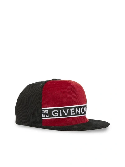 Shop Givenchy 4g Color Block Cap In Black