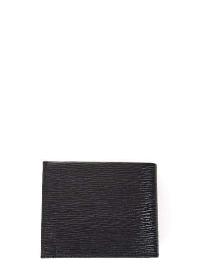 Shop Ferragamo Black Revival Wallet In Leather