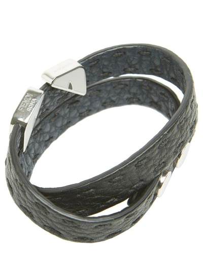 Shop Fendi Bracelet In Black