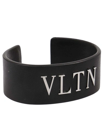 Shop Valentino Vltn Bracelet In 0no Nero