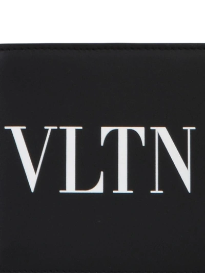 Shop Valentino Black Vltn Bifold Wallet