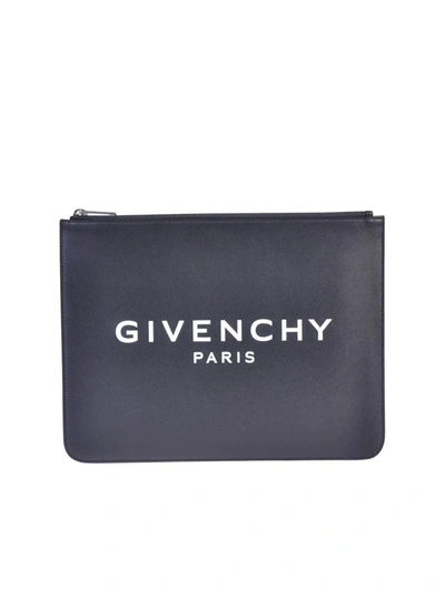 Shop Givenchy Black Branded Pouch