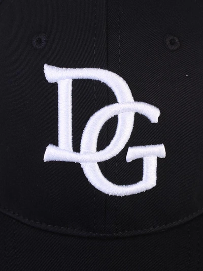 Shop Dolce & Gabbana Black Branded Baseball Hat