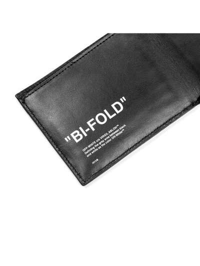 Shop Off-white Quote Bifold Wallet In Black