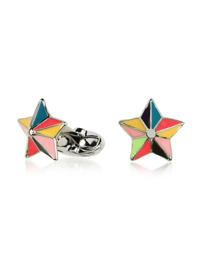 Shop Paul Smith Multicolor Star Cufflinks