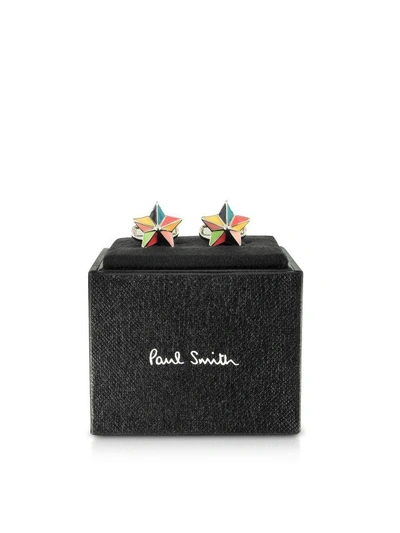 Shop Paul Smith Multicolor Star Cufflinks