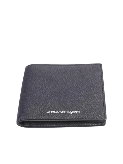 Shop Alexander Mcqueen Black Branded Wallet