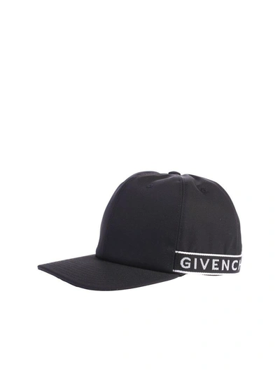 Shop Givenchy Black Branded Baseball Hat